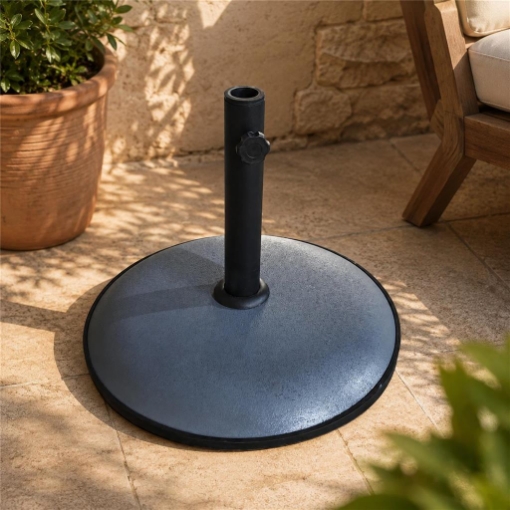BASE OMBRELLONE 25 KG CON ATTACCO REGOLABILE PER ESTERNO