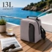 BORSA TERMICA 13 LITRI CON TRACOLLA PER PRANZO PICNIC E VIAGGIO