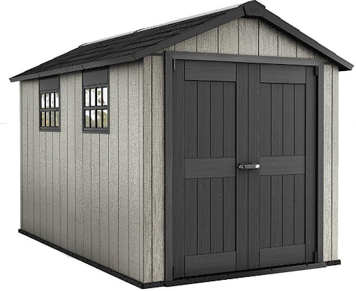 OAKLAND CASETTA CAPANNO DA ESTERNO IN RESINA  229 X 350 X H242 CM GRIGIO
