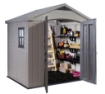 BOX CASETTA CAPANNO DA GIARDINO IN RESINA CON MENSOLE FACTOR 256.5 X 182 X 243