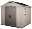 BOX CASETTA CAPANNO DA GIARDINO IN RESINA CON MENSOLE FACTOR 257 X 255 X 243