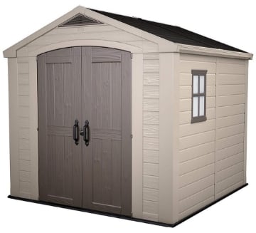 BOX CASETTA CAPANNO DA GIARDINO IN RESINA CON MENSOLE FACTOR 257 X 255 X 243