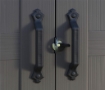 BOX CASETTA CAPANNO DA GIARDINO IN RESINA CON MENSOLE FACTOR 257 X 255 X 243