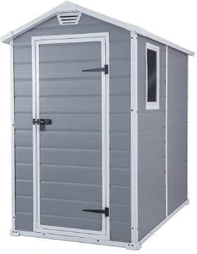 MANOR CASETTA CAPANNO DA ESTERNO IN RESINA 130 X 192 X H198 CM COLORE GRIGIO