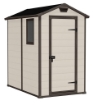 MANOR CASETTA  PORTATTREZZI DA ESTERNO IN RESINA  130 X 192 X H198 CM BEIGE