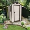 MANOR CASETTA  PORTATTREZZI DA ESTERNO IN RESINA  130 X 192 X H198 CM BEIGE
