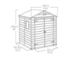 MANOR CASETTA CAPANNO DA ESTERNO IN RESINA 183,5 X 183 X H200,6 CM
