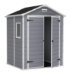 MANOR CASETTA CAPANNO DA ESTERNO IN RESINA GRIGIA 185 X 152 X H226 CM
