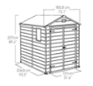 KETER BOX CASETTA CAPANNO DA GIARDINO IN RESINA GRIGIO MANOR 185.5 X 237 X 227 H