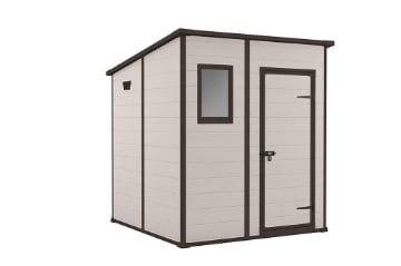 MANOR CASETTA PORTATTREZZI DA ESTERNO IN RESINA 169 X 168,5 X H219 CM BEIGE