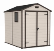 KETER BOX CASETTA CAPANNO DA GIARDINO IN RESINA BEIGE MANOR 185.8 X 237 X 227 H