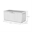 SPRINGWOOD BAULE CASSAPANCA DA ESTERNO IN RESINA 870 LT 123 X 53,3 X H57 CM