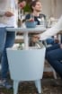 TAVOLINO 3 IN 1 REFRIGERATORE TERMICO PORTAGHIACCIO CUBETTI TAVOLO BAR GRIGIO 