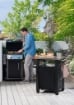 UNITY GRAFFITE TAVOLINO MOBILE PER BARBECUE DA ESTERNO IN RESINA 70 X 54 X H90CM