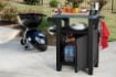 UNITY GRAFFITE TAVOLINO MOBILE PER BARBECUE DA ESTERNO IN RESINA 70 X 54 X H90CM