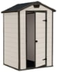 MANOR CASETTA PORTATTREZZI DA ESTERNO IN RESINA 128 X 94 X H196 CM BEIGE 
