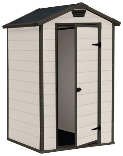 MANOR CASETTA PORTATTREZZI DA ESTERNO IN RESINA 128 X 94 X H196 CM BEIGE 
