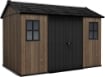 KETER  CASETTA DA GIARDINO SIGNATURE WALNUT IN RESINA 230X350, PAVIMENTO INCLUSO