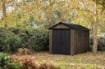 KETER  CASETTA DA GIARDINO SIGNATURE WALNUT IN RESINA 230X350, PAVIMENTO INCLUSO