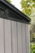 KETER GAZEBO BAR DA GIARDINO CON RIPIANI EFFETTO LEGNO GRAFITE 230X200 CM