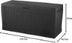 CASSAPANCA DA GIARDINO KETER COMFY 270 L GRAFITE IN RESINA