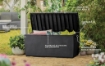 CASSAPANCA DA GIARDINO KETER CAPRI 305 L EFFETTO RATTAN MARRONE