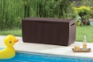 CASSAPANCA DA GIARDINO KETER CAPRI 305 L EFFETTO RATTAN MARRONE