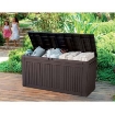 CASSAPANCA DA GIARDINO KETER COMFY 270 L MARRONE IN RESINA
