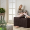 CASSAPANCA DA GIARDINO KETER COMFY 270 L MARRONE IN RESINA