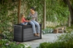 CASSAPANCA DA GIARDINO KETER ONTARIO 380 L EVOTECH EFFETTO LEGNO