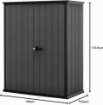 ARMADIO DA ESTERNO KETER EVOTECH 1400 L EFFETTO LEGNO GRIGIO