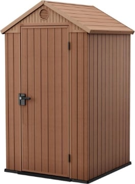 CASETTA PORTA ATTREZZI 1,4 M² KETER EFFETTO LEGNO CON PAVIMENTO 126X117 CM, 
