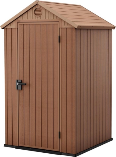 CASETTA PORTA ATTREZZI 1,4 M² KETER EFFETTO LEGNO CON PAVIMENTO 126X117 CM, 