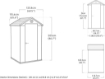 CASETTA PORTA ATTREZZI 1,4 M² KETER VERDE CON PAVIMENTO 126X117 CM, 