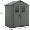 CASETTA PORTA ATTREZZI 2 M² DA GIARDINO KETER VERDE EFFETTO LEGNO 126X185 CM