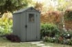 CASETTA PORTA ATTREZZI 2 M² DA GIARDINO KETER CON FINESTRA VERDE EFFETTO LEGNO 125,8X184,5X205 CM