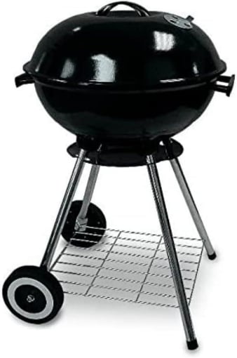 BARBECUE FREETIME IN ACCIAIO SMALTATO CON RUOTE H73 CM