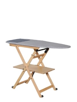 ASSE DA STIRO MAMI CON STRUTTURA IN LEGNO COLORE NATURALE - 123X48X89H CM