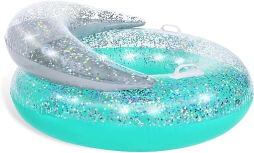 CIAMBELLA GONFIABILE GLITTER PER PISCINA E MARE BESTWAY