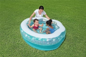 PISCINETTA GONFIABILE GLITTER PER BAMBINI A FORMA DI CONCHIGLIA BESTWAY