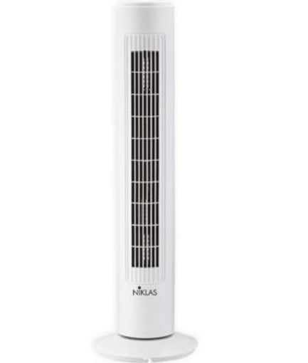 NIKLAS VENTILATORE POTENZA 50W 3 VELOCITÀ FUNZIONE OSCILLANTE E DIREZIONALE FUNZIONE TIMER 