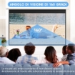 TELO PER PROIETTORE 120" 16:9 MOTORIZZATO CON TELECOMANDO FISSAGGIO A MURO E SOFFITTO BIANCO