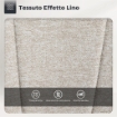 SET 2 SGABELLI DA BAR CON ALTEZZA REGOLABILE, SEDUTA GIREVOLE IN TESSUTO E POGGIAPIEDI, BEIGE