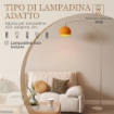 LAMPADA DA TERRA AD ARCO CON INTERRUTTORE A PEDALE, IN MARMO, METALLO E PLASTICA, 26X90X180 CM, BIANCO E ARANCIONE