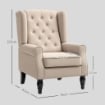 POLTRONA PER SALOTTO IN STILE FRANCESE CON SEDUTA IMBOTTITA E CUSCINI, IN POLIESTERE, 74X86X102 CM, BEIGE