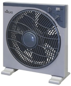 NIKLAS VENTILATORE DA TAVOLO 3 VELOCITÀ CON TIMER E VENTOLA DI 30 CM MINIMO INGOMBRO E MASSIMA STABILITÀ OKX
