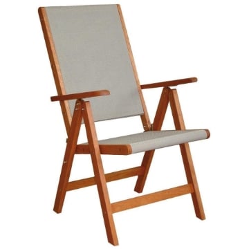 IMPRESSION BATILYNE GENGIS KAN SEDIA PIEGHEVOLE IN LEGNO MASSELLO 58X 61 X 103CM