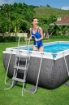 PISCINA BESTWAY RETTANGANGOLARE CON SCALETTA + ACCESSORI - DIMENSIONI 404X201 H100  -56721