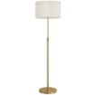 LAMPADA DA TERRA CON TELECOMANDO E LUMINOSITÓ REGOLABILE 3000K-6000K, PARALUME IN TESSUTO, ORO