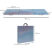 TAPPETINO DA GINNASTICA 180 CM PIEGHEVOLE, CRASH MAT SPESSO 5 CM CON MANIGLIE PER ALLENAMENTO A CASA, AZZURRO
